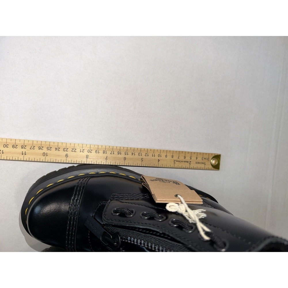 Dr Martens Vegan Sinclair 5 Eye Zipped Tongue Platform In Black Size - Picture 10 of 11